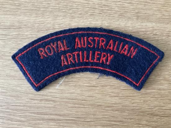 Royal Australian Artillery cloth title 1948-60 Version