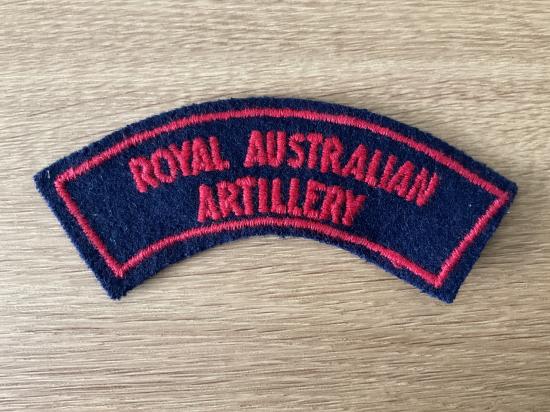 Royal Australian Artillery shoulder title 1948-60 version
