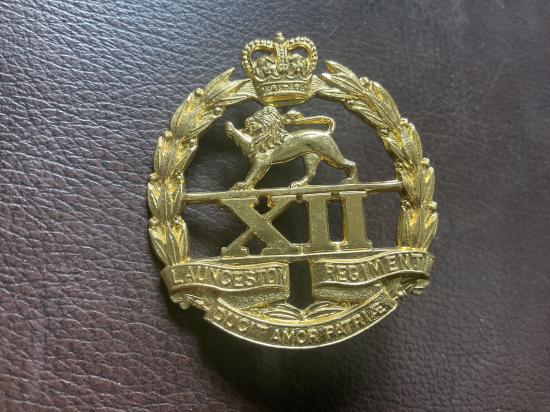 12th Inf Battalion The Launceston Regt cap badge