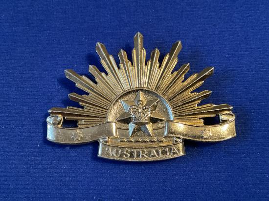 Australian 6th Pattern Rising Sun (Circa 1970-80s) hat badge