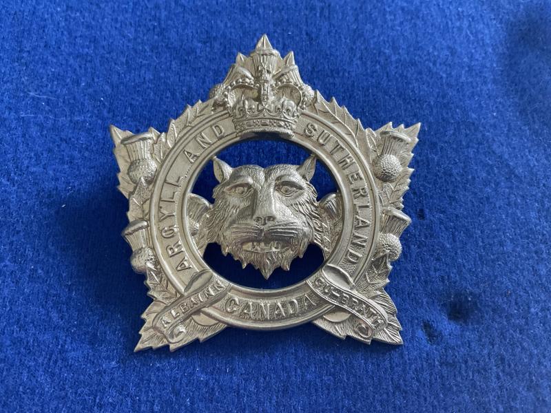 Argyll & Sutherland Highlanders of Canada Glengarry badge