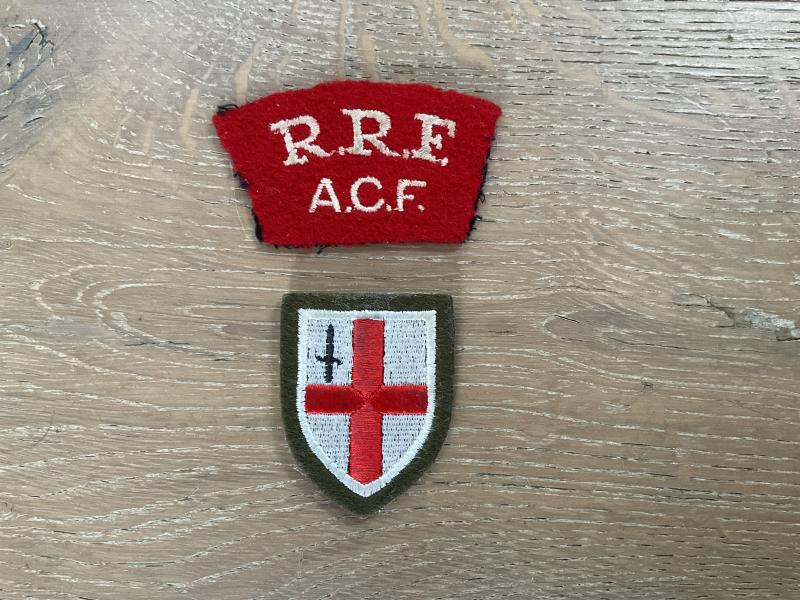R.R.F Army Cadet Force brassard badges