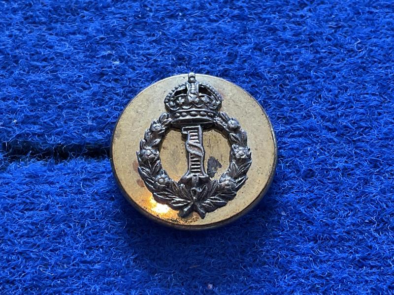 1st Punjab Regt Mess dress waistcoat button, silver & gilt