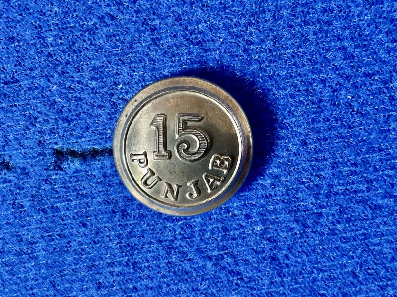 15th Punjab regt gilt 20mm button