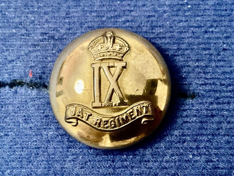 WW2 9th Jat Regiment officers button