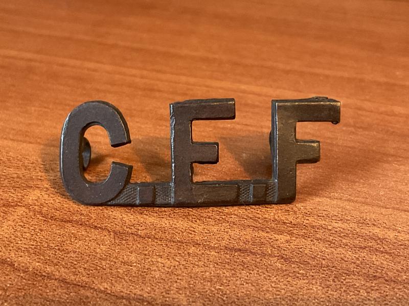 WW1 Canadian C.E.F shoulder title