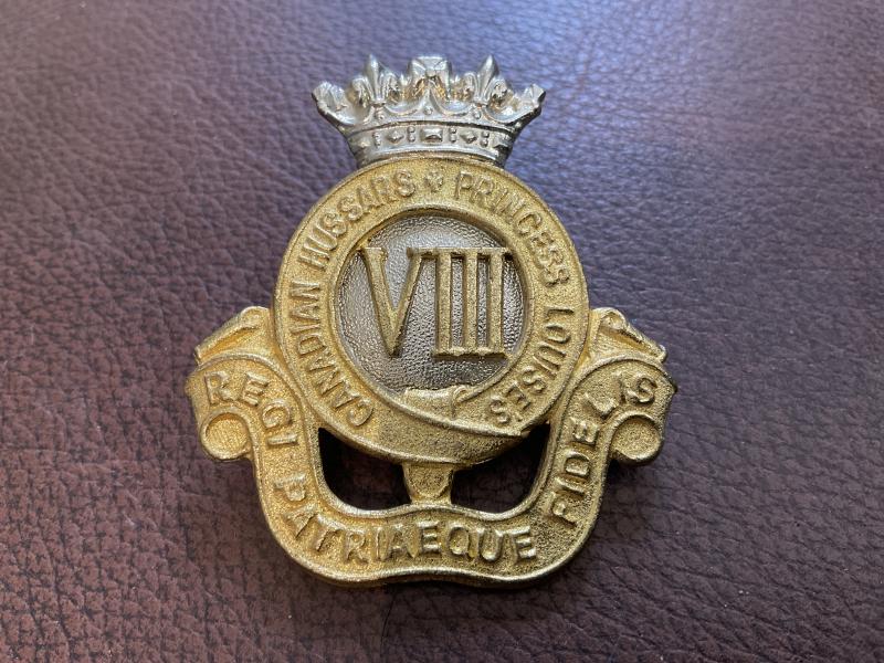 Canadian 8th Princess Louises Hussars cap badge