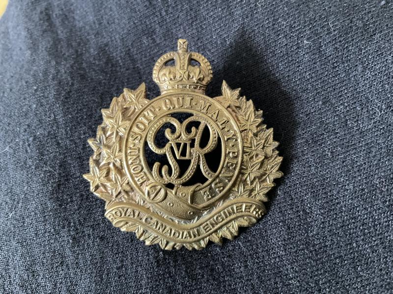 WW2 Royal Canadian Engineers cap badge