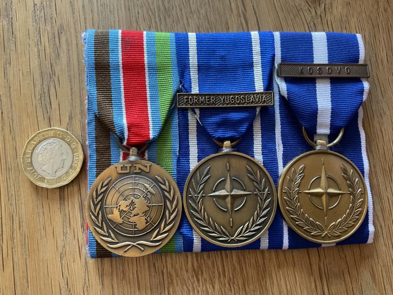 3 Mounted U.N Medals for KOSOVA & FORMER YUGOSLAVIA