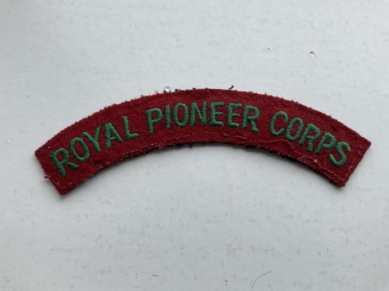 ROYAL PIONEER CORPS cloth shoulder title