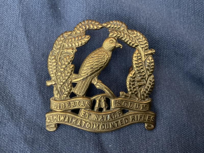 WW1 N.Z 4th WAIKATO MOUNTED RIFLES cap badge