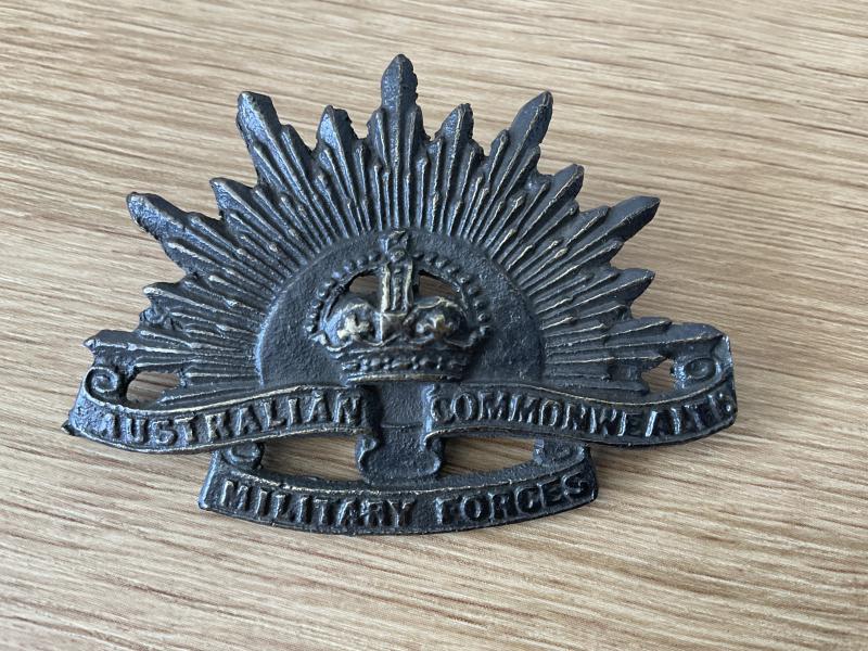 WW1/2 Australian Rising Sun Locally cast , probably Middle East