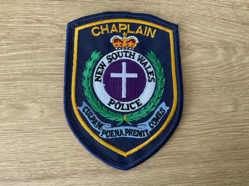 N.S.W Police CHAPLAIN sleeve badge