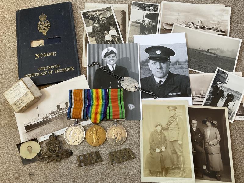 WW1/2 medals and lifetime paperwork J.J.PHILLIPS
