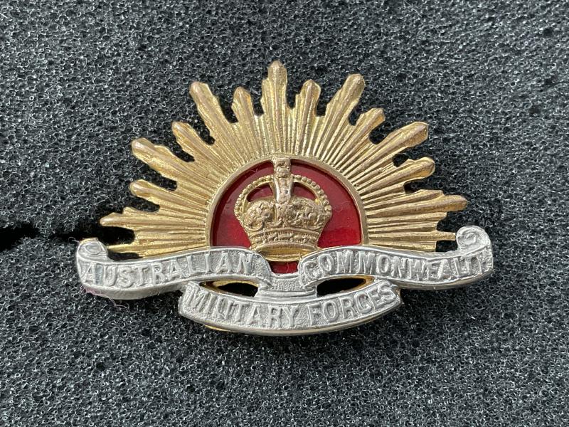 Admin & Instr Staff Corps Rising sun collar badge 1900/12