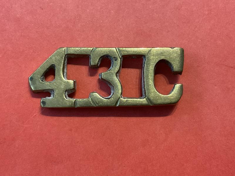 WW2 Indian Armoured Corps 43rd Cavalry shoulder title