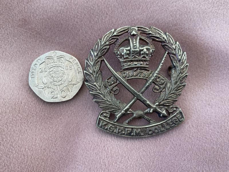 K/C Pakistan K.G.R.P.M Military college cap badge