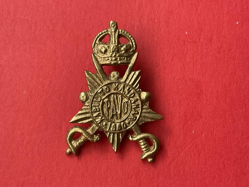 WW2 Indian Army P.A.V.O Cavalry ORs cap badge