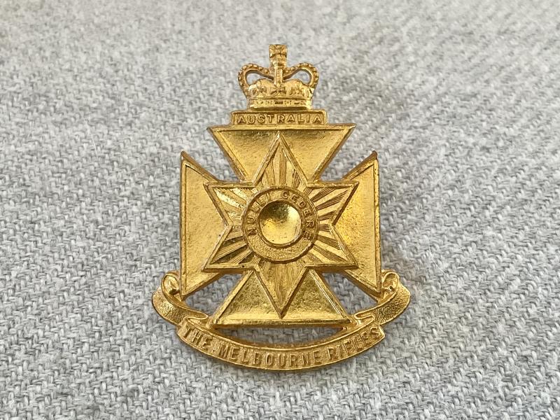 The Melbourne Rifles cap badge circa 1953/60