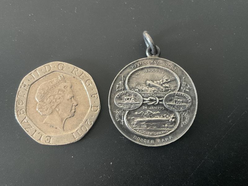 Battle of Heligoland Bicht & Doccer bank 1914-15 medallion