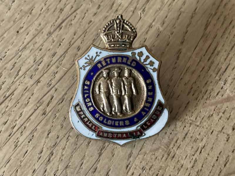 Australian R.S.S.A.L Lapel badge by Sheridan Perth