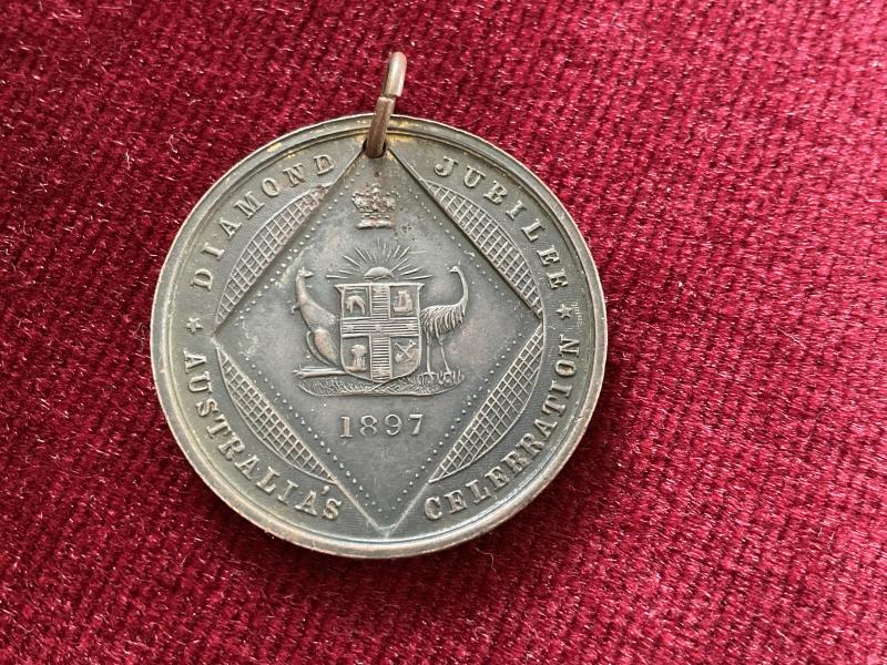 1897 Australias Diamond Jubilee celebration medallion