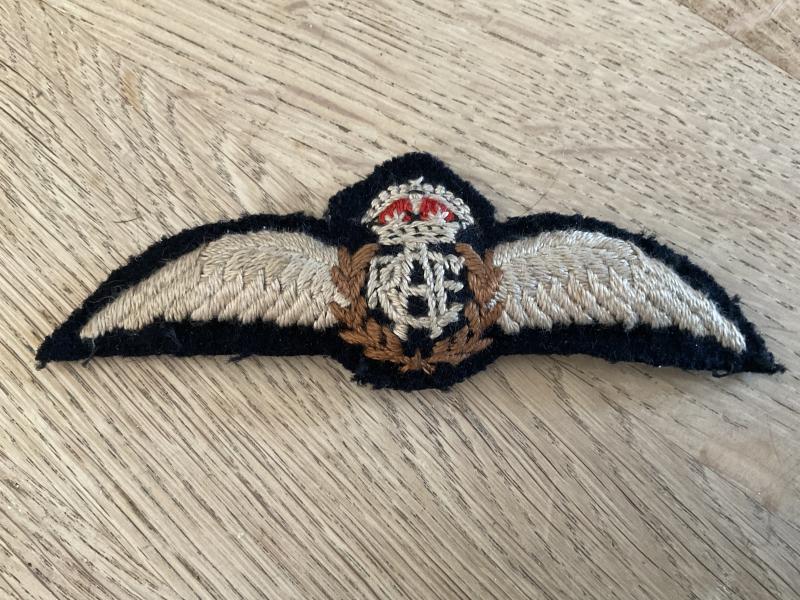 WW2 R.C.A.F padded Pilots wings