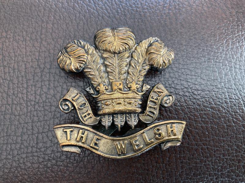 WW1 The Welsh Regiment O.S.D cap badge