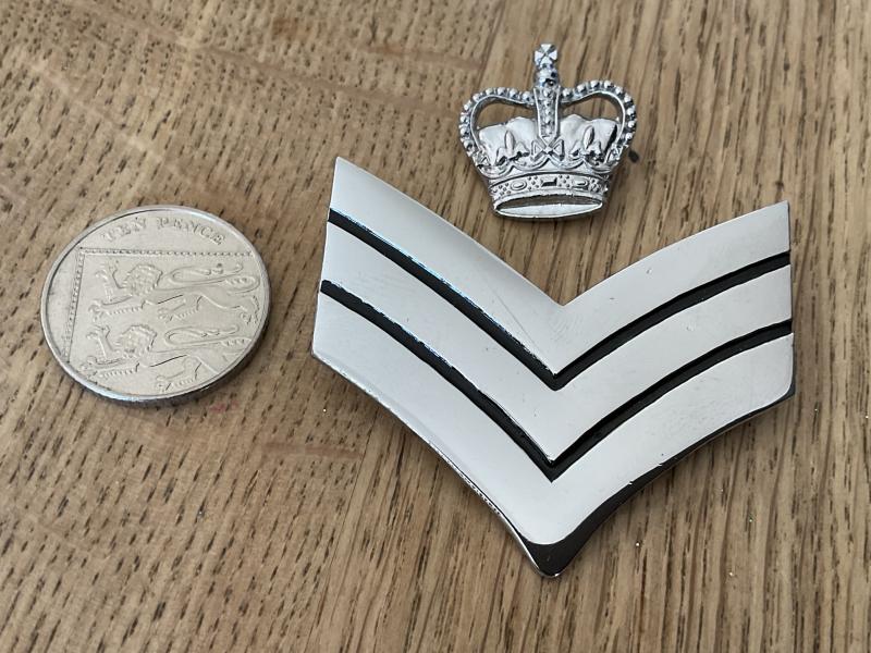 R.A.F waiters mess dress whites brooch back S/Sergeants rank badges
