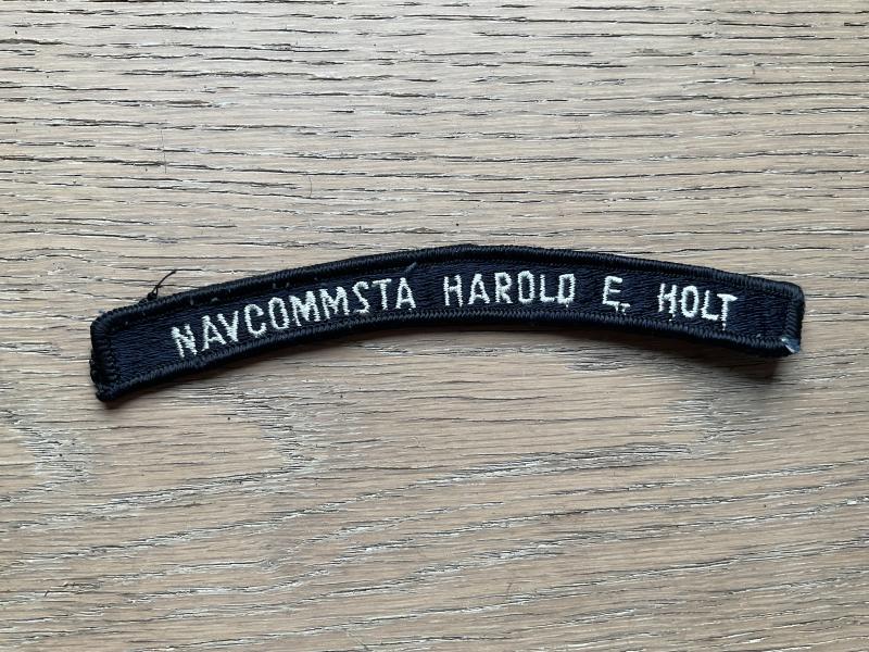 W.A Naval Base HAROLD E.HOLT shoulder title