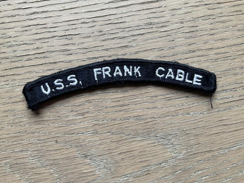 U.S.N Shoulder title U.S.S FRANK CABLE