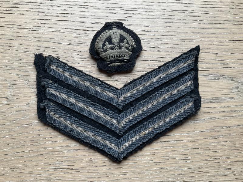 WW2 R.A.F Flight Sergeant’s battle dress rank badges
