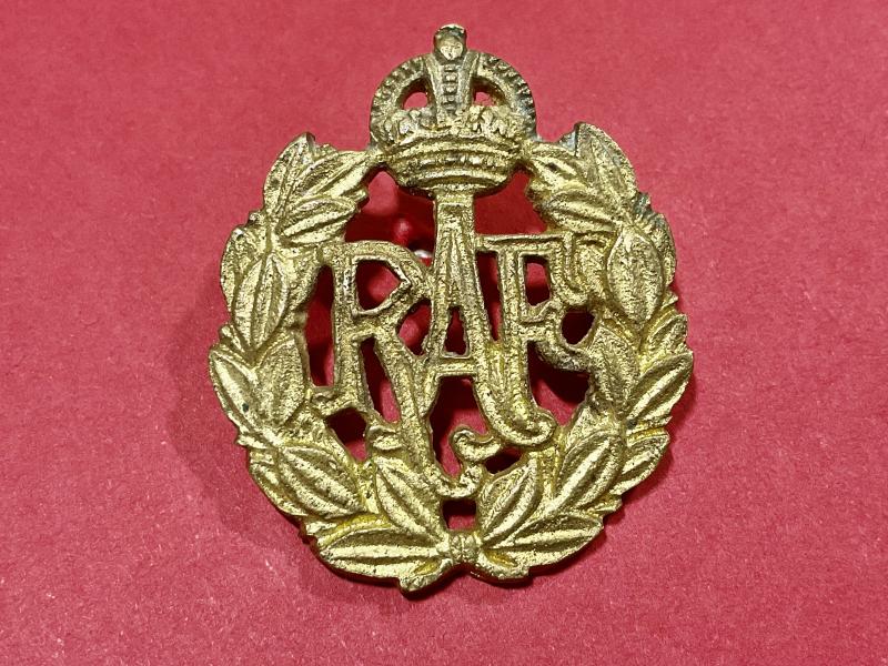 Post 1918 R.A.F locally cast O.R s cap badge