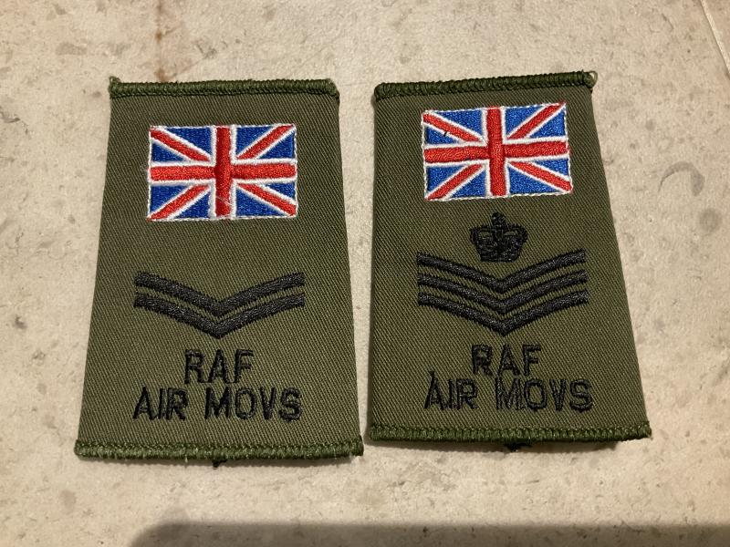 RAF Air Movements shoulder slides