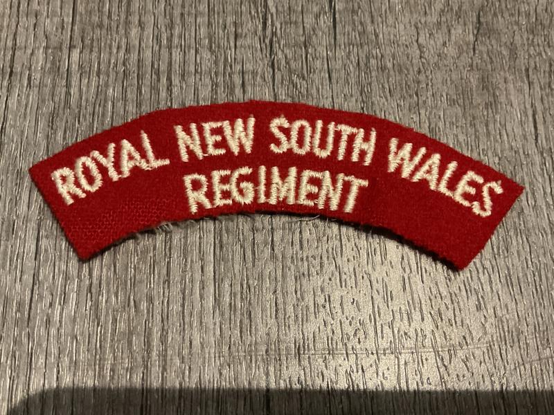 ROYAL NEW SOUTH WALES REGIMENT title