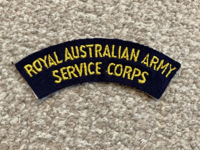 ROYAL AUSTRALIAN ARMY SERVICE CORPS title