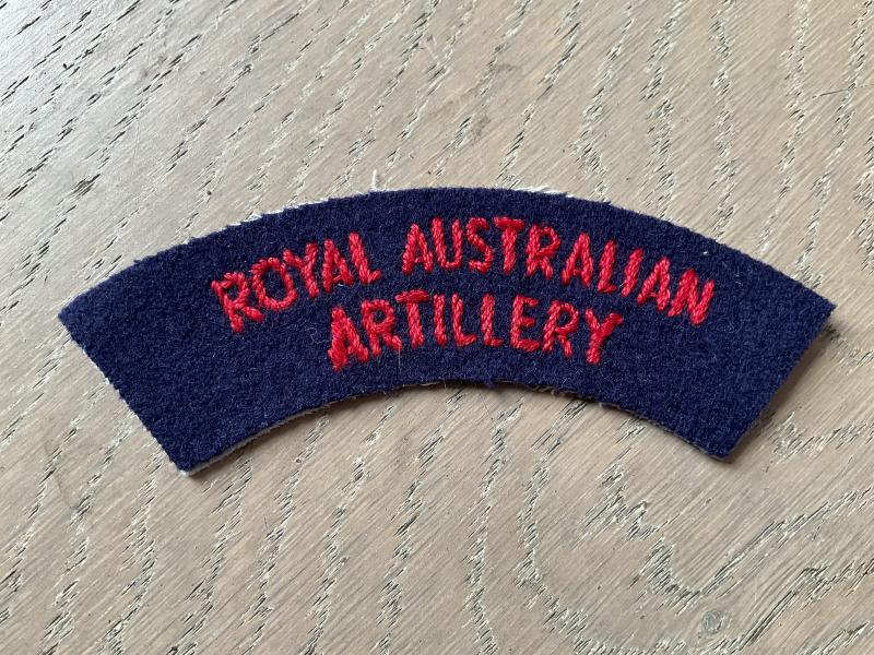 ROYAL AUSTRALIAN ARTILLERY cloth title