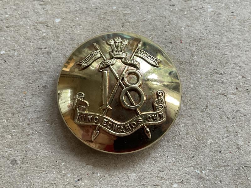 Indian Army 18th K.E.O Cavalry officers button