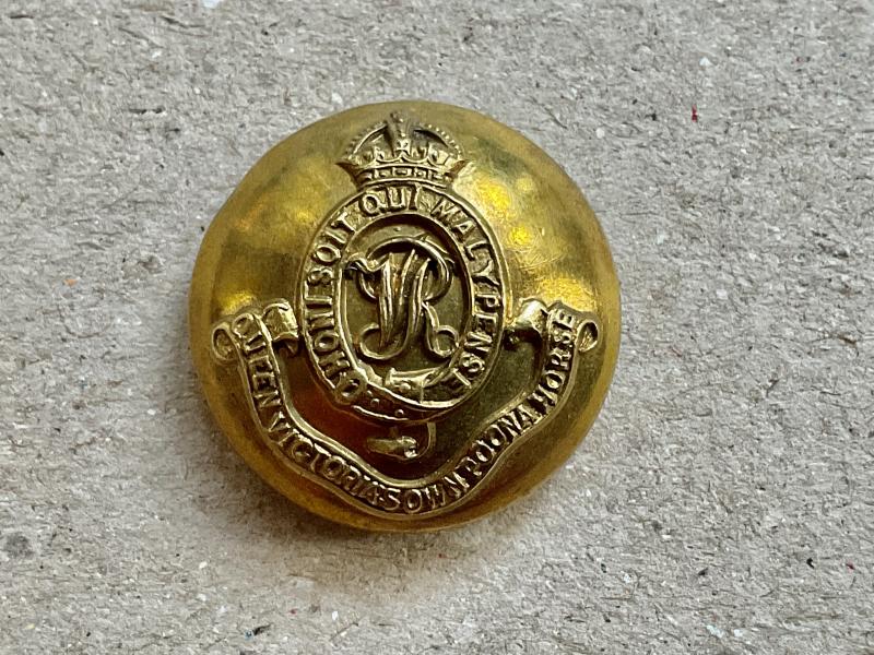 Queen Victoria’s Own Poona Horse Officers button