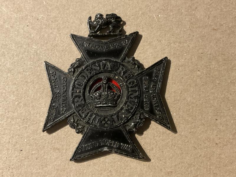 The Rhodesia Regiment cap badge 1972-80 pattern