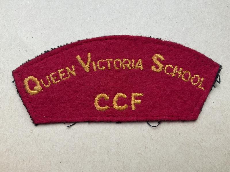 QUEEN VICTORIA SCHOOL C.C.F shoulder title