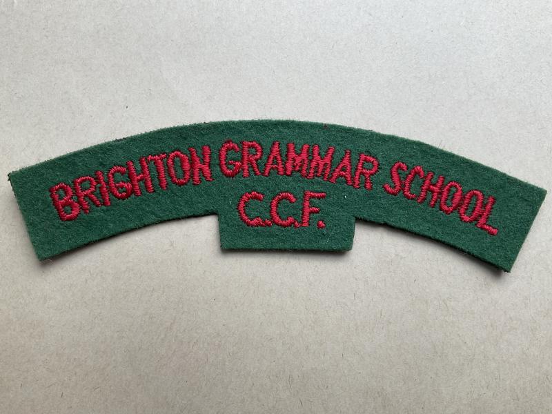 BRIGHTON GRAMMER SCHOOL C.C.F shoulder title