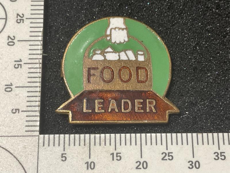 WW2 Food Leader enamel lapel badge
