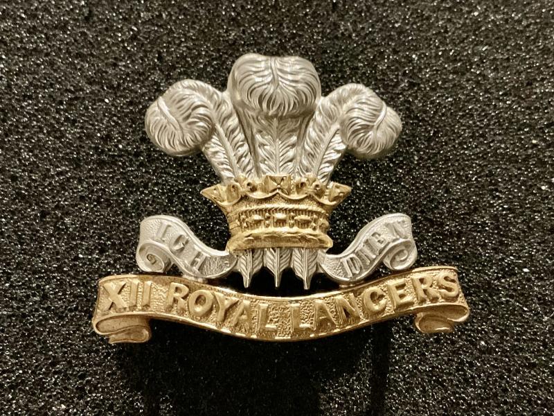 12th (Princeof Wales’s Royal) Lancers 1898-1903 cap badge