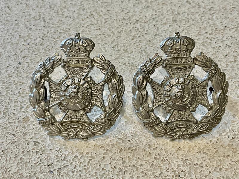 Victorian Rifle Brigade collar badges/field service badge