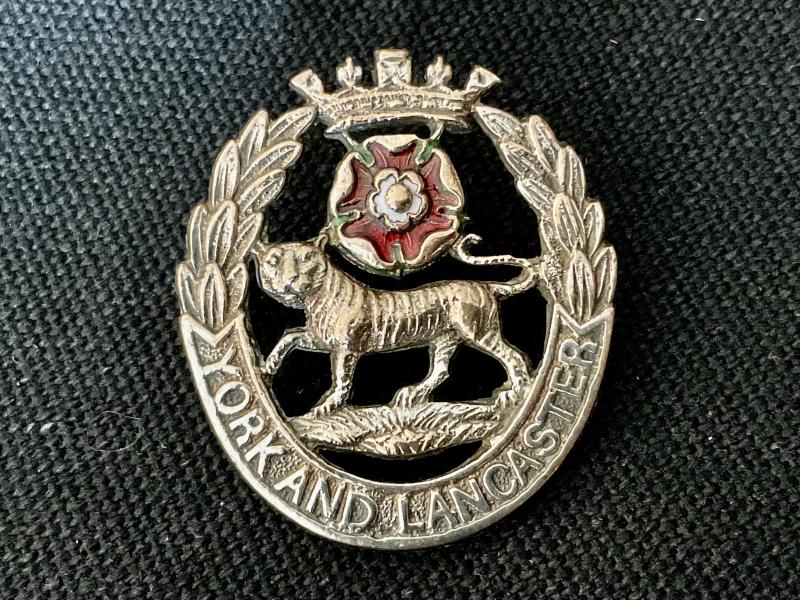 York & Lancaster officers cap badge