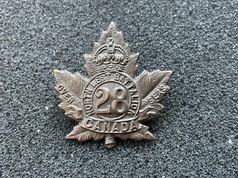 WW1 C.E.F 28th Inf Battalion collar badge