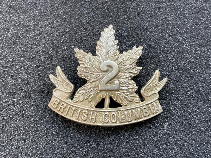 WW1 C.E.F 2nd British Columbia (30th Inf) collar badge