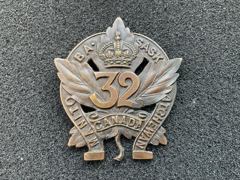 WW1 C.E.F 32nd Infantry Battalion cap badge