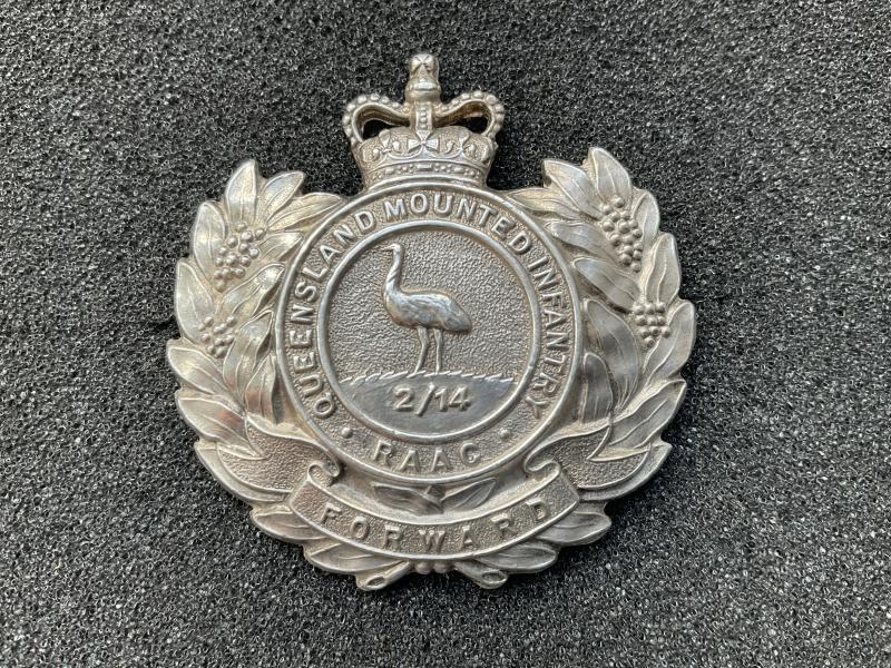 Australian 2/14th Queensland Mounted Infantry hat badge